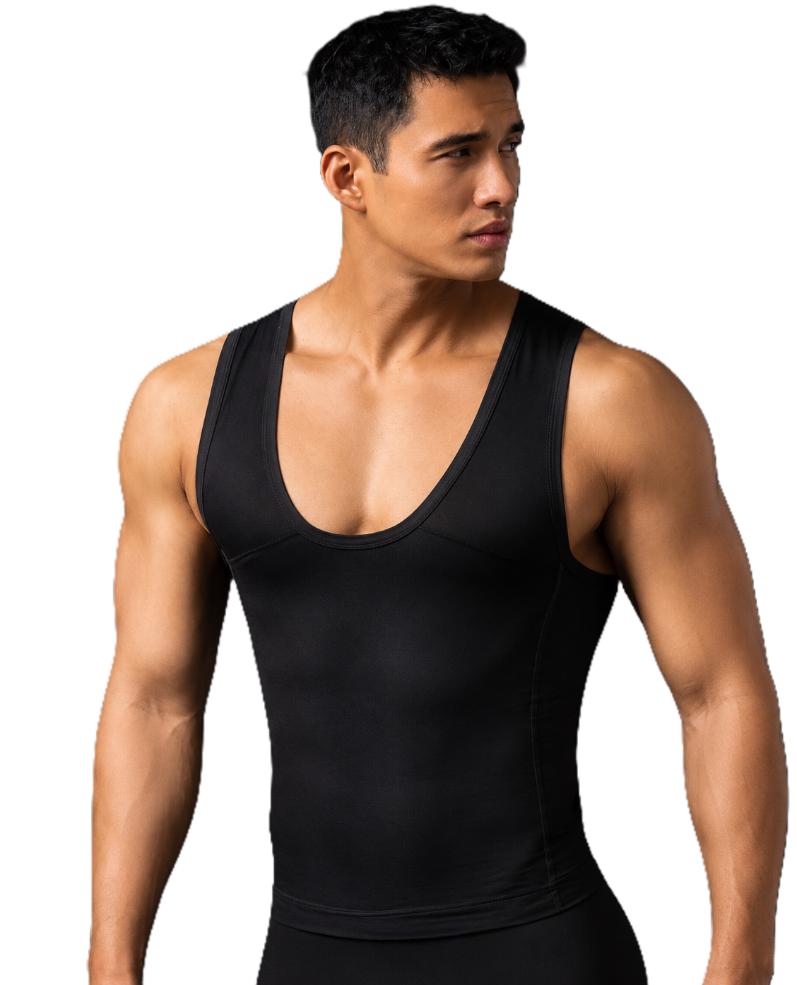 Camiseta reductora de Fajas Belvia, color Negro